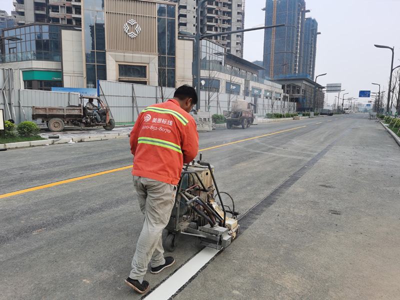 道路劃線,熱熔標線